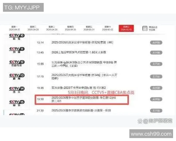 广东对阵辽宁的比赛将在哪个频道进行转播详细信息解析